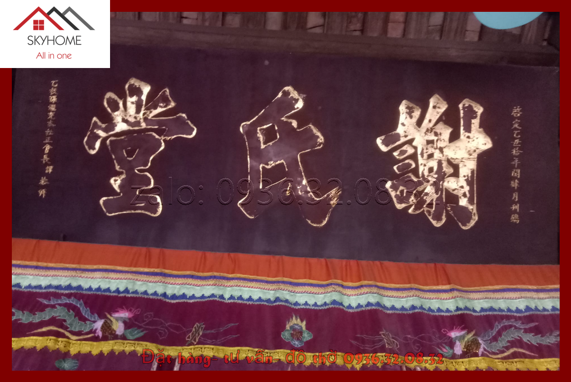 Hoành phi thờ chữ 